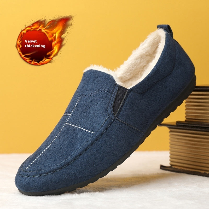 All-matching fleece-lined shoes for men, offering warmth and style.