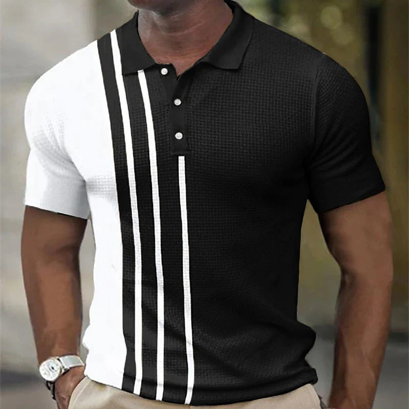 Breathable summer golf shirt for men, perfect for sunny days