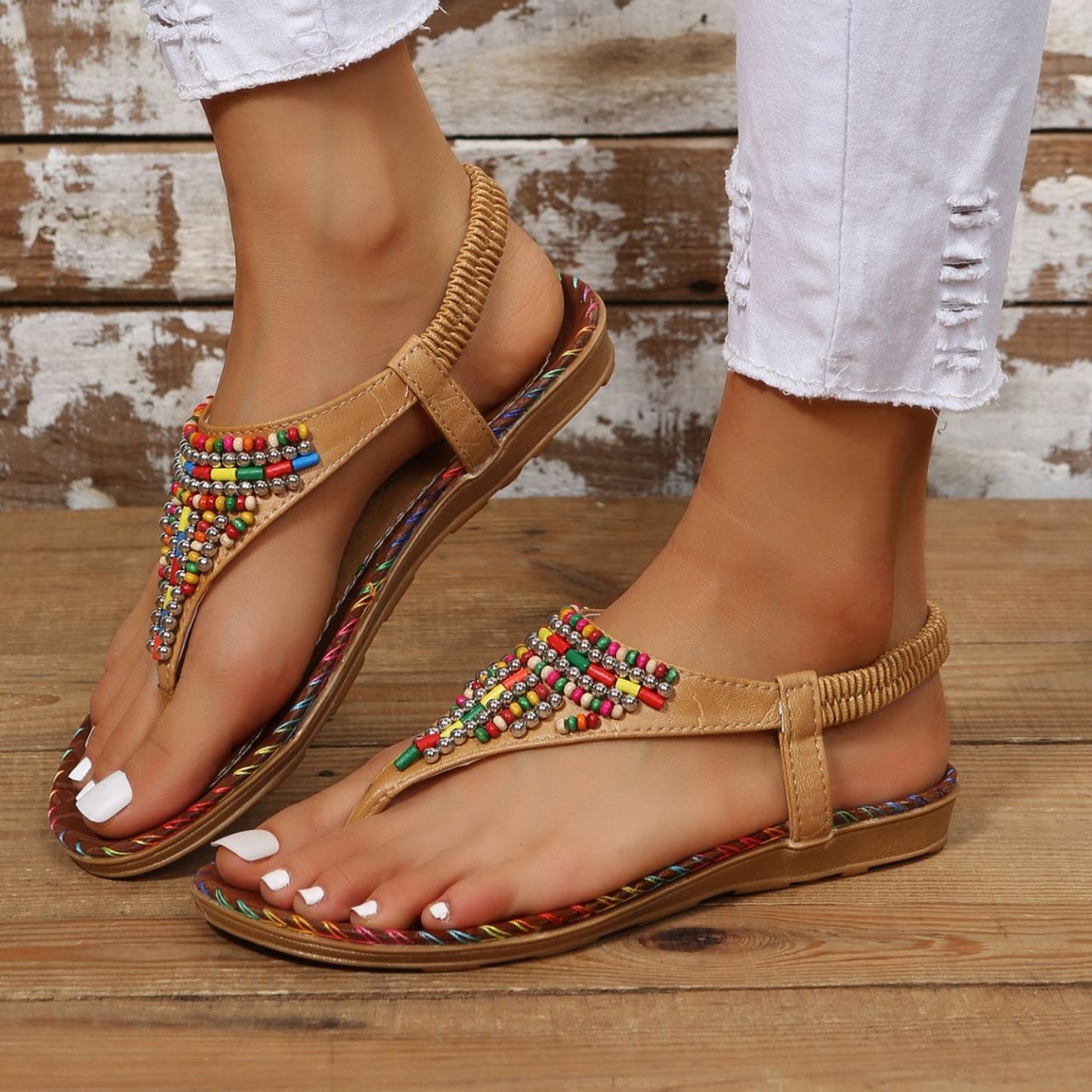 Comfortable PU Leather Open Toe Sandals designed for casual summer wear