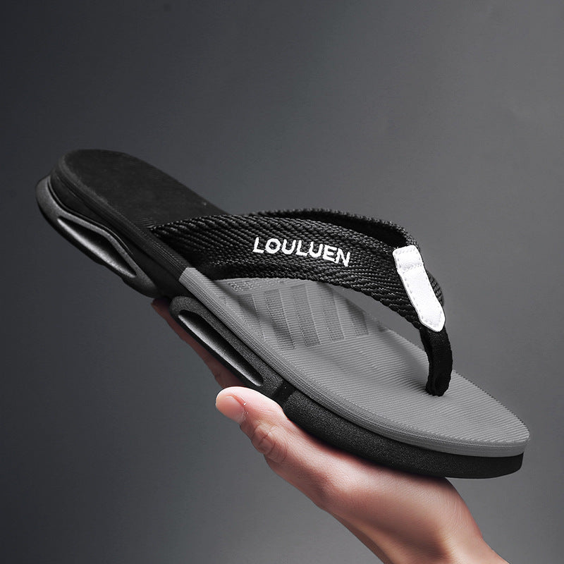 Flip flops designed for outdoor adventures with wear-resistant and non-slip soles.