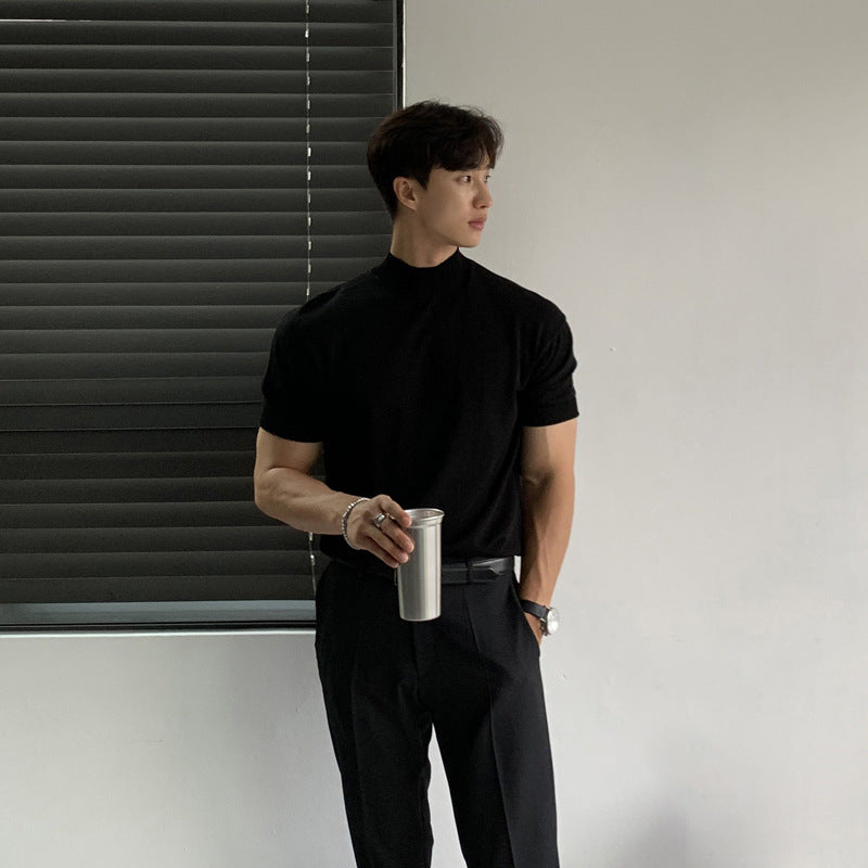 High-quality half sleeve shirt for men made from breathable fabric