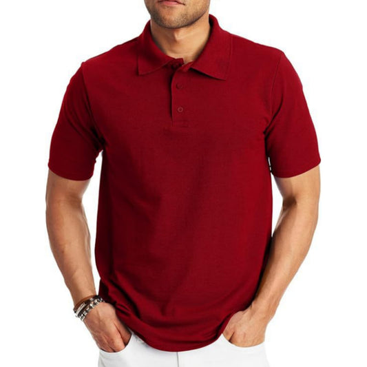 Loose & Simple Men’s Short-Sleeved Polo Shirt – Casual & Comfortable