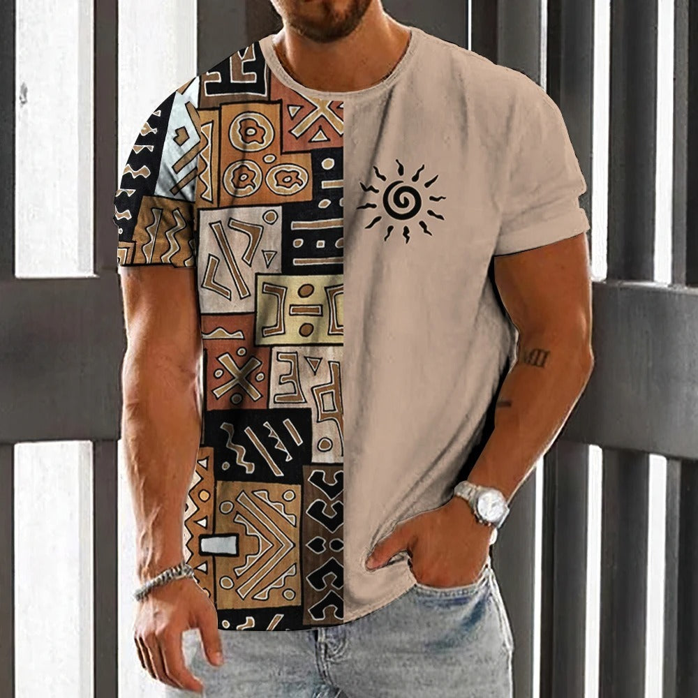 Loose Summer Round Neck Short Sleeve Shirt – Casual & Comfortable