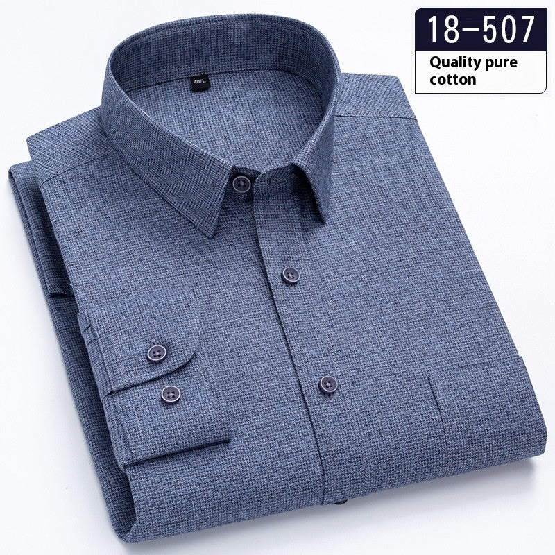 Men’s Business Solid Color Pocket Shirt – Stylish and Professional