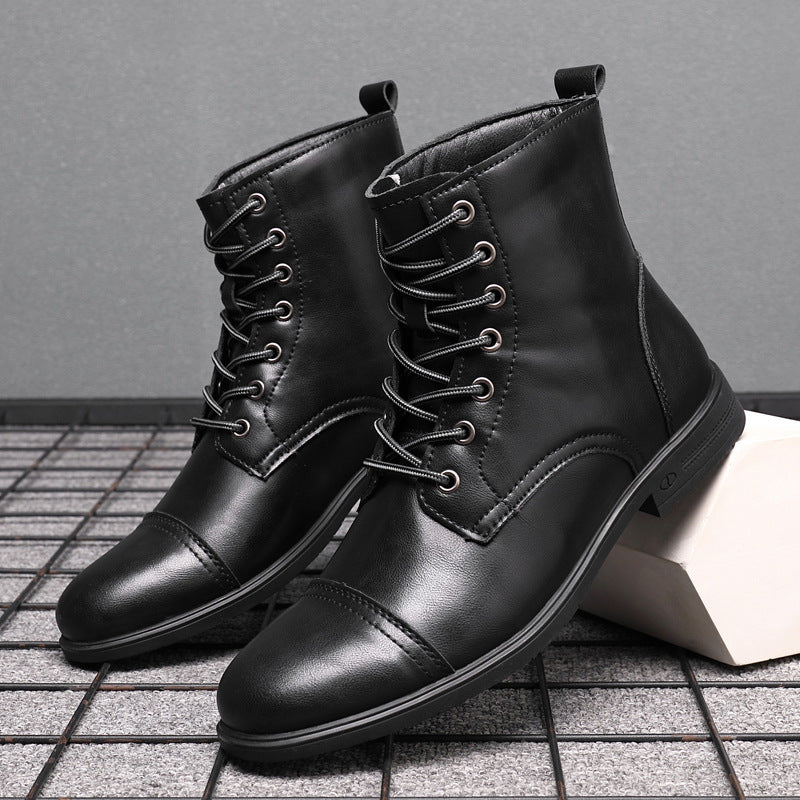 Men’s Casual High-Top British Shoes – Versatile Footwear for All Occasions