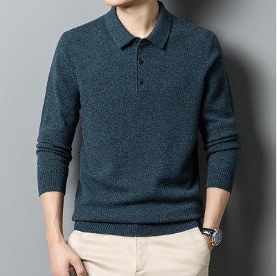 Men’s Polo Collar Sweater – Classic and Timeless Design