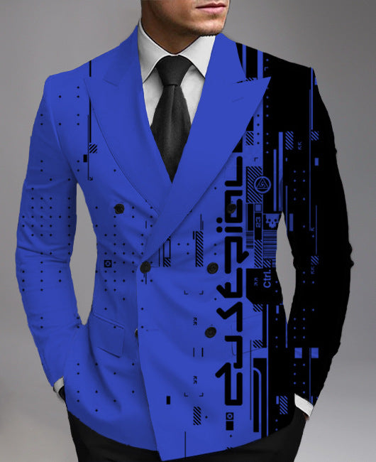 Men’s Printed Suit Jacket – A Perfect Blend of Fashion and Casual Style