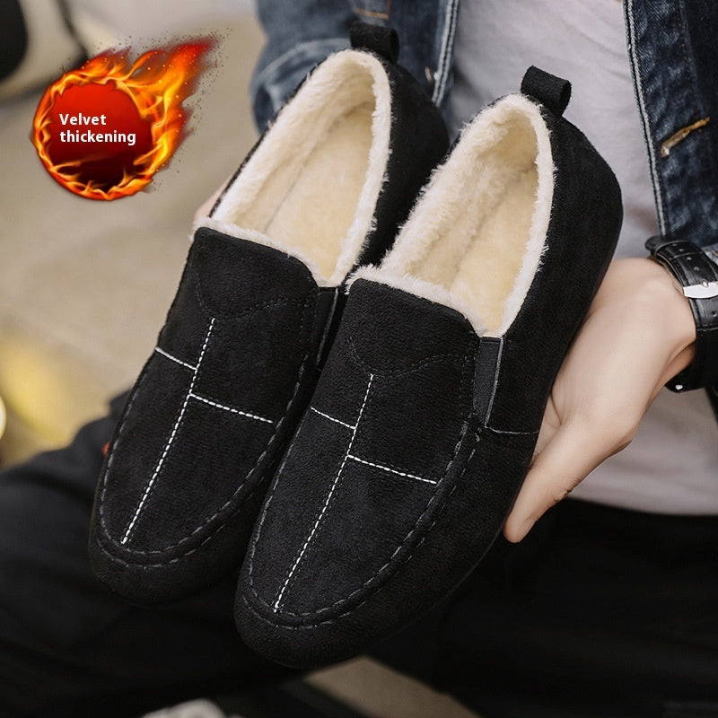 Men's winter casual shoes with fleece lining for ultimate warmth.