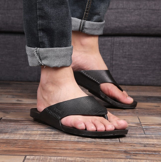 Non-slip waterproof men's sandals for casual or outdoor activities.