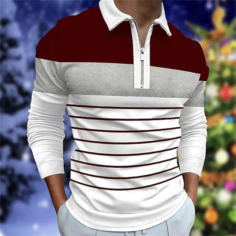 Men’s Long Sleeve Polo Shirt – Perfect for Smart-Casual Occasions