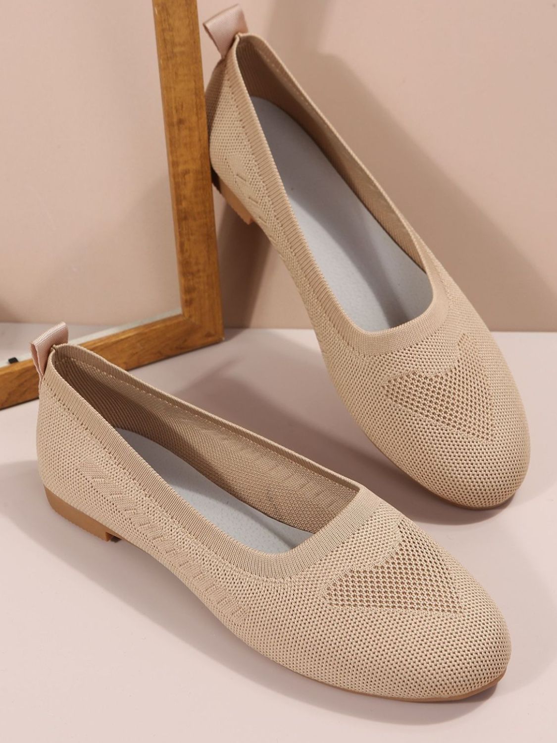 Polyester Flat Slip-Ons as a wardrobe essential, perfect for everyday wear.