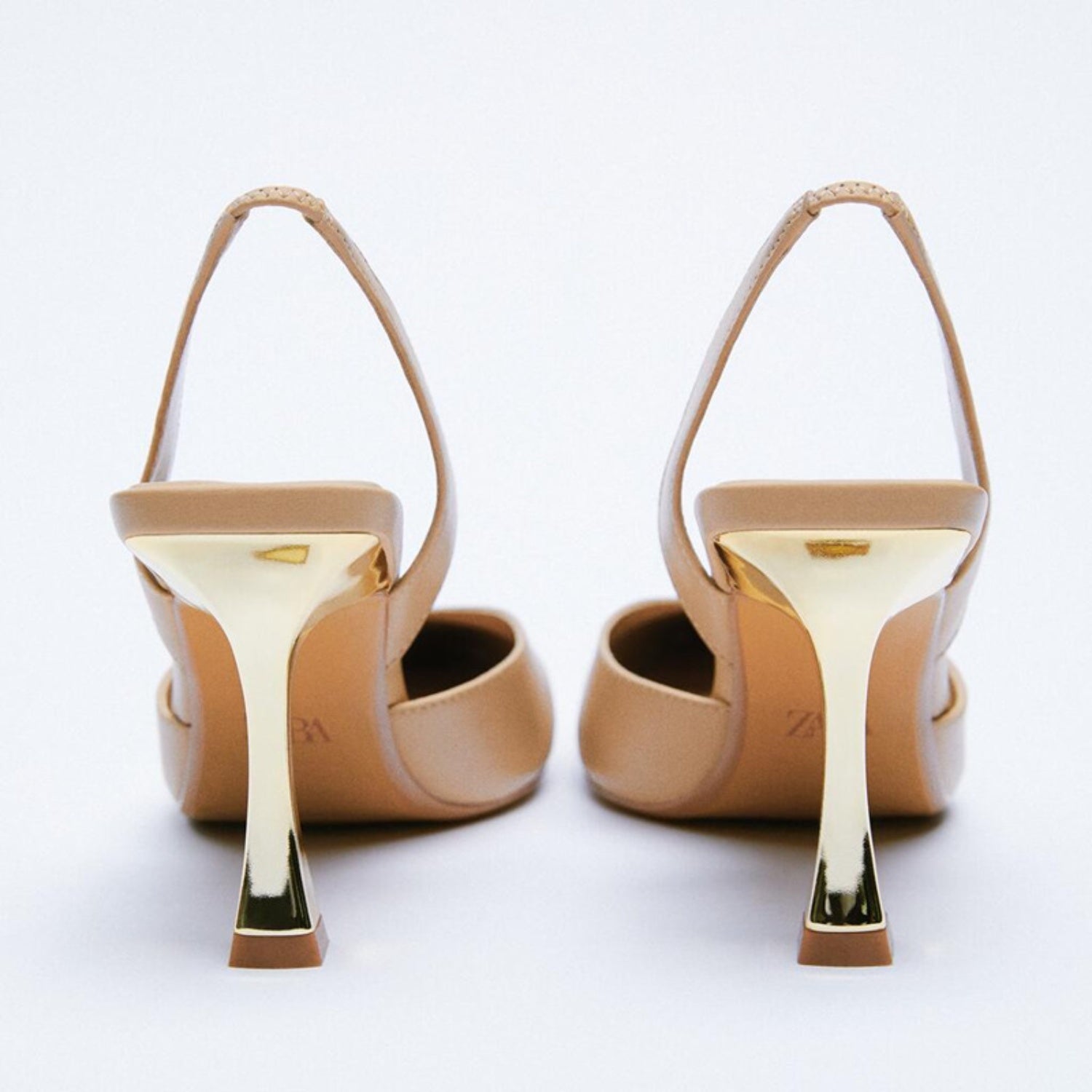 A pair of PU Leather Point Toe Stiletto Heel Pumps, offering timeless style and comfort.