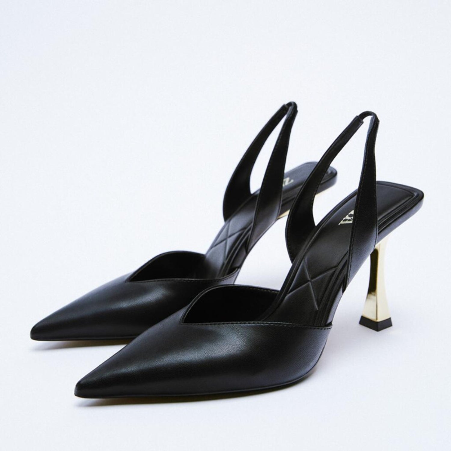 PU Leather Point Toe Stiletto Heel Pumps, adding elegance and sophistication to any outfit.