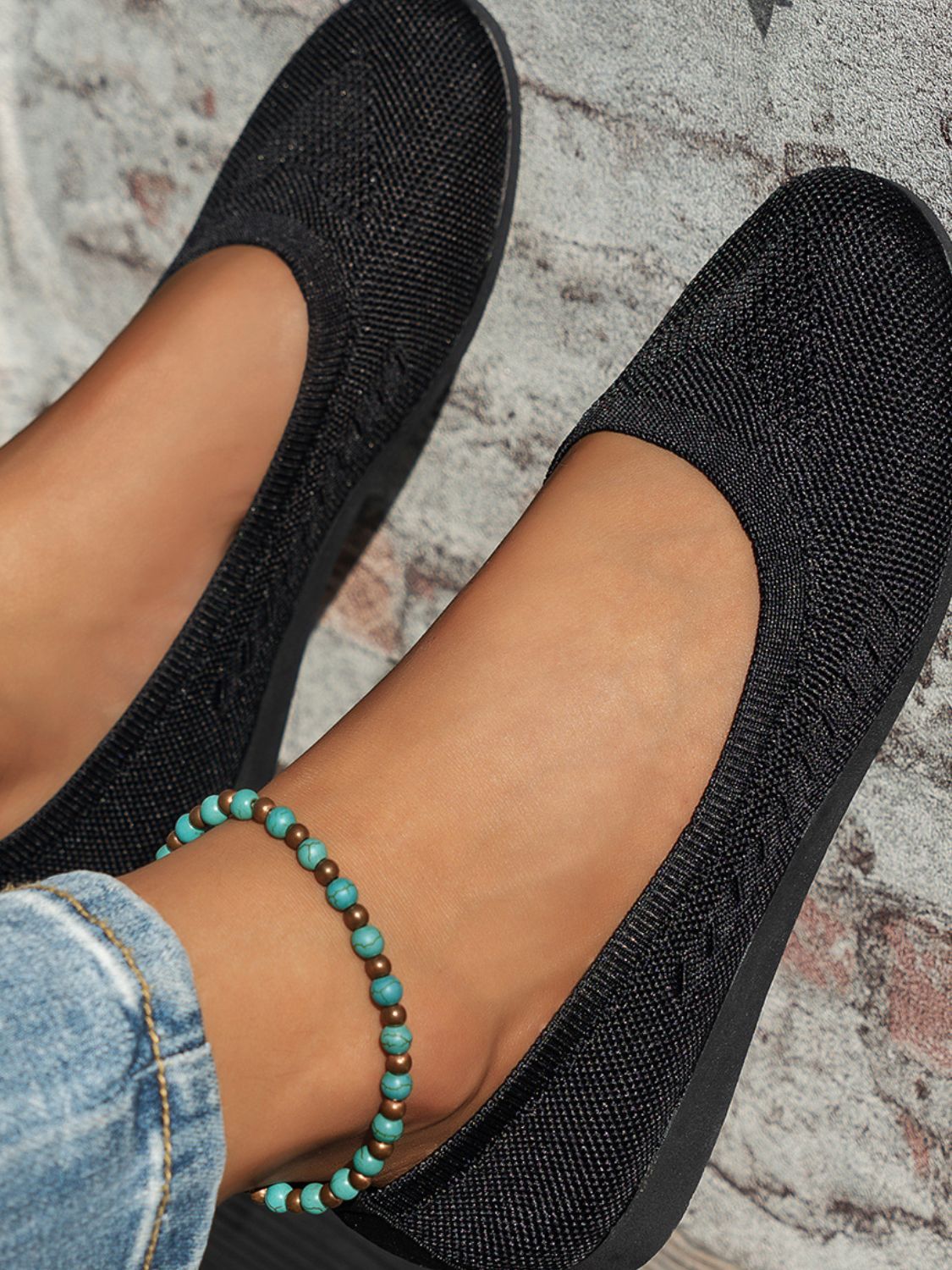 Round Toe Flat Slip-Ons, designed for all-day comfort and effortless style.