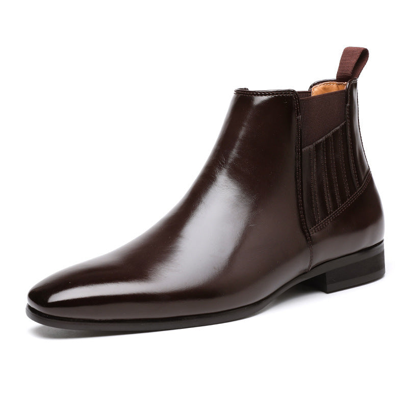 Sleek and durable pointed toe Martin boots for men, ideal for casual outings.