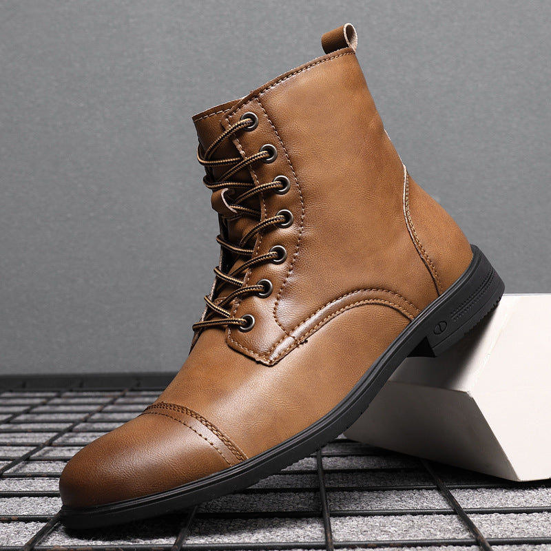 Stylish British High-Top Casual Shoes for Men – Perfect for Any Casual Outfit