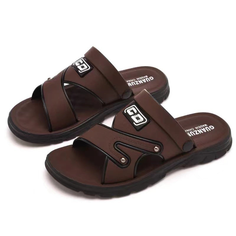 Platform sandals for men, ideal for summer beach adventures.