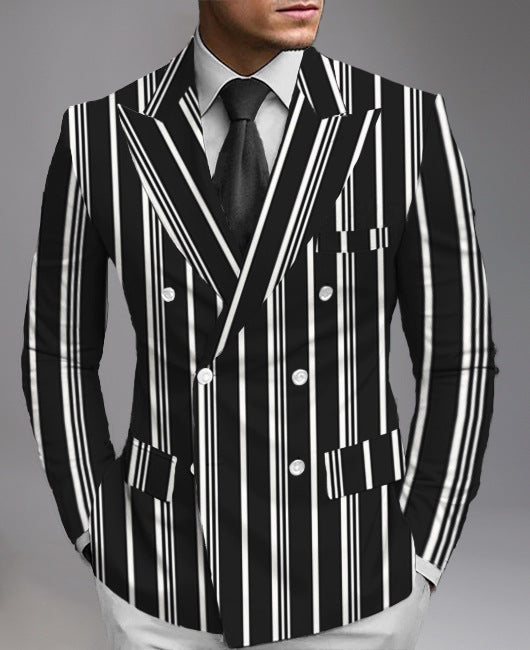 Men’s Printed Suit Jacket with Modern Tailored Fit