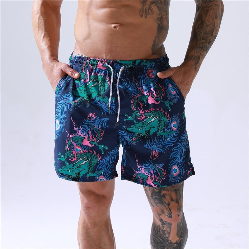 Summer Beachwear for Men – Digital Print Hawaiian Shorts