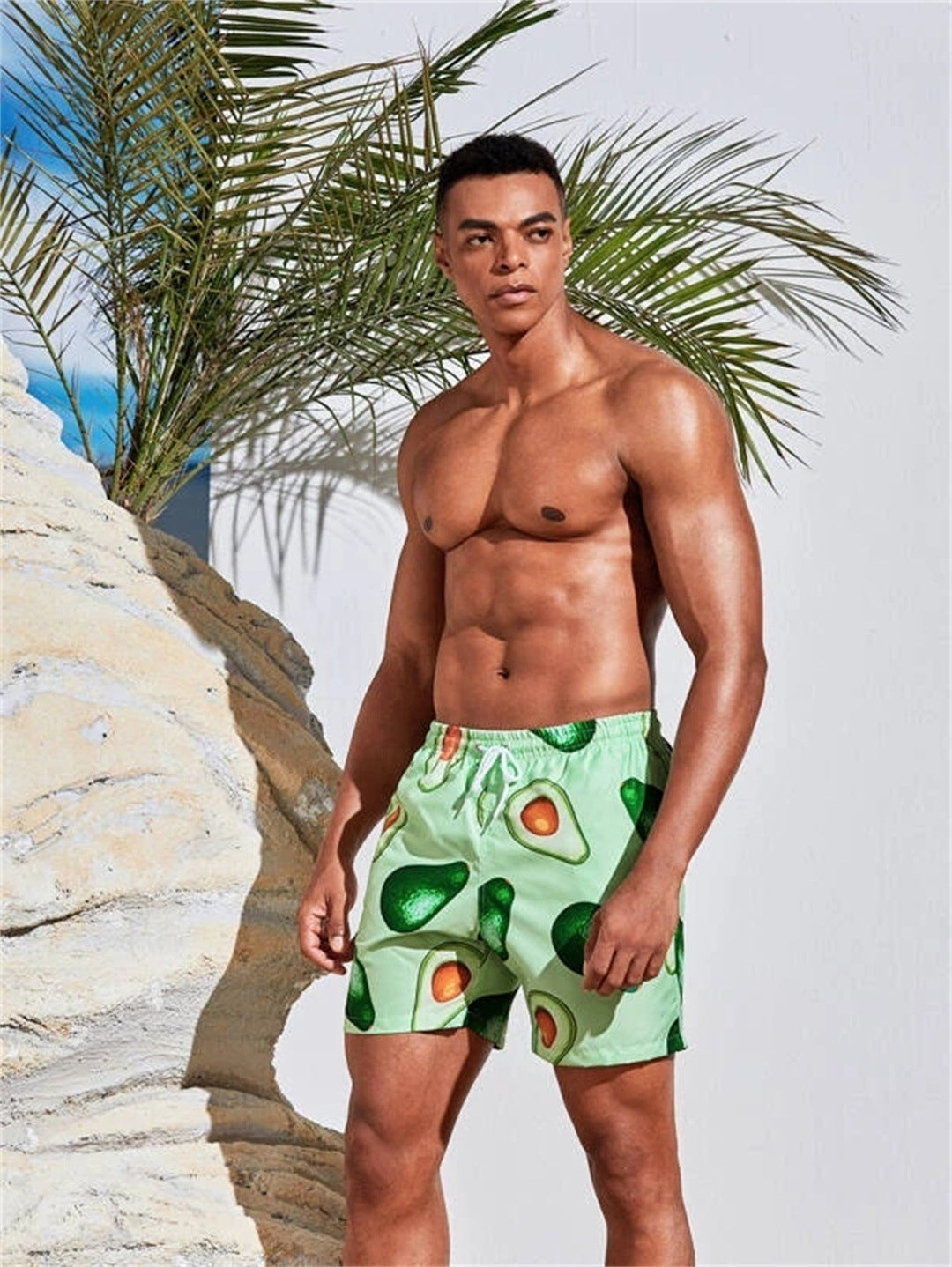 Summer Beachwear for Men – Digital Print Hawaiian Shorts