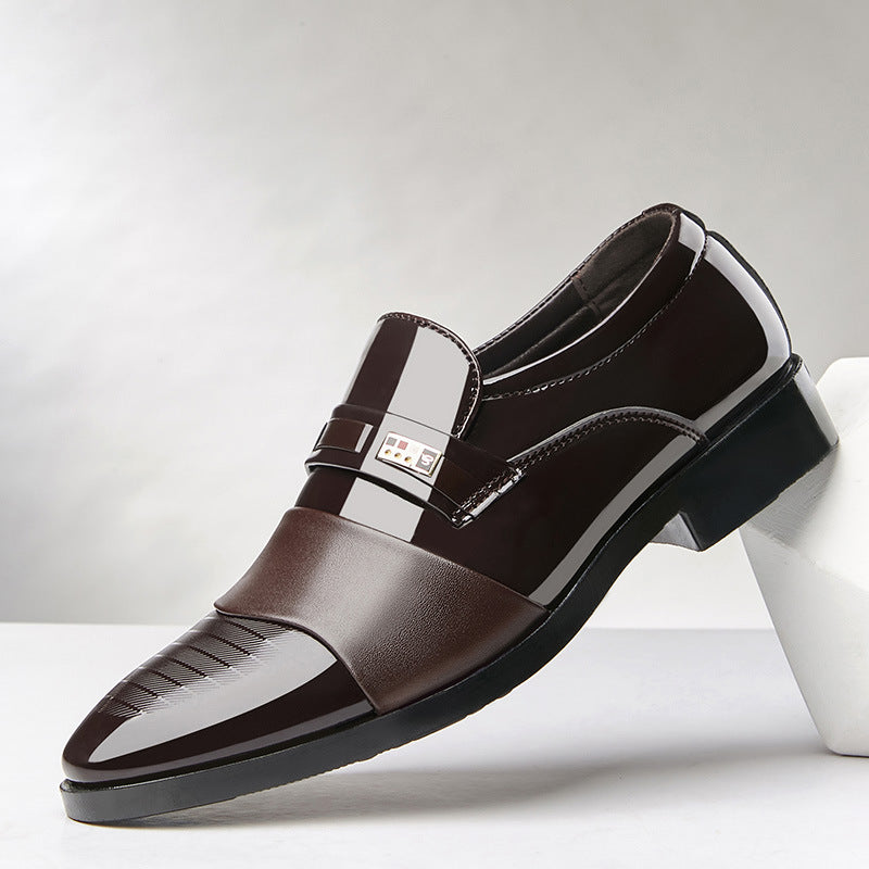 Stylish winter business formal shoes for men, perfect for cold weather.